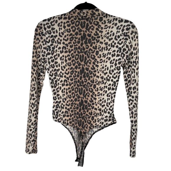 Abound Cheetah Animal Print Long Sleeve Body Suit Sz XS - Picture 9 of 10